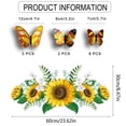 thumbnail image 2 of Pegatinas de girasol a prueba de agua, decoración de color amarillo vibrante para despegar y pegar para arreglos personalizados, arte con efecto 3D no tóxico para dormitorio, sala de estar y más (13, 2 of 8