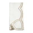 thumbnail image 2 of Saro Lifestyle Embroidered Polka Dot Napkin w/ Scallop Edge (Set of 4) Set of 4 - Gold, 2 of 4