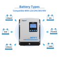 thumbnail image 4 of Controlador de carga solar AMPINVT 80A MPPT 48V 36V 24V 12V, 4 of 7