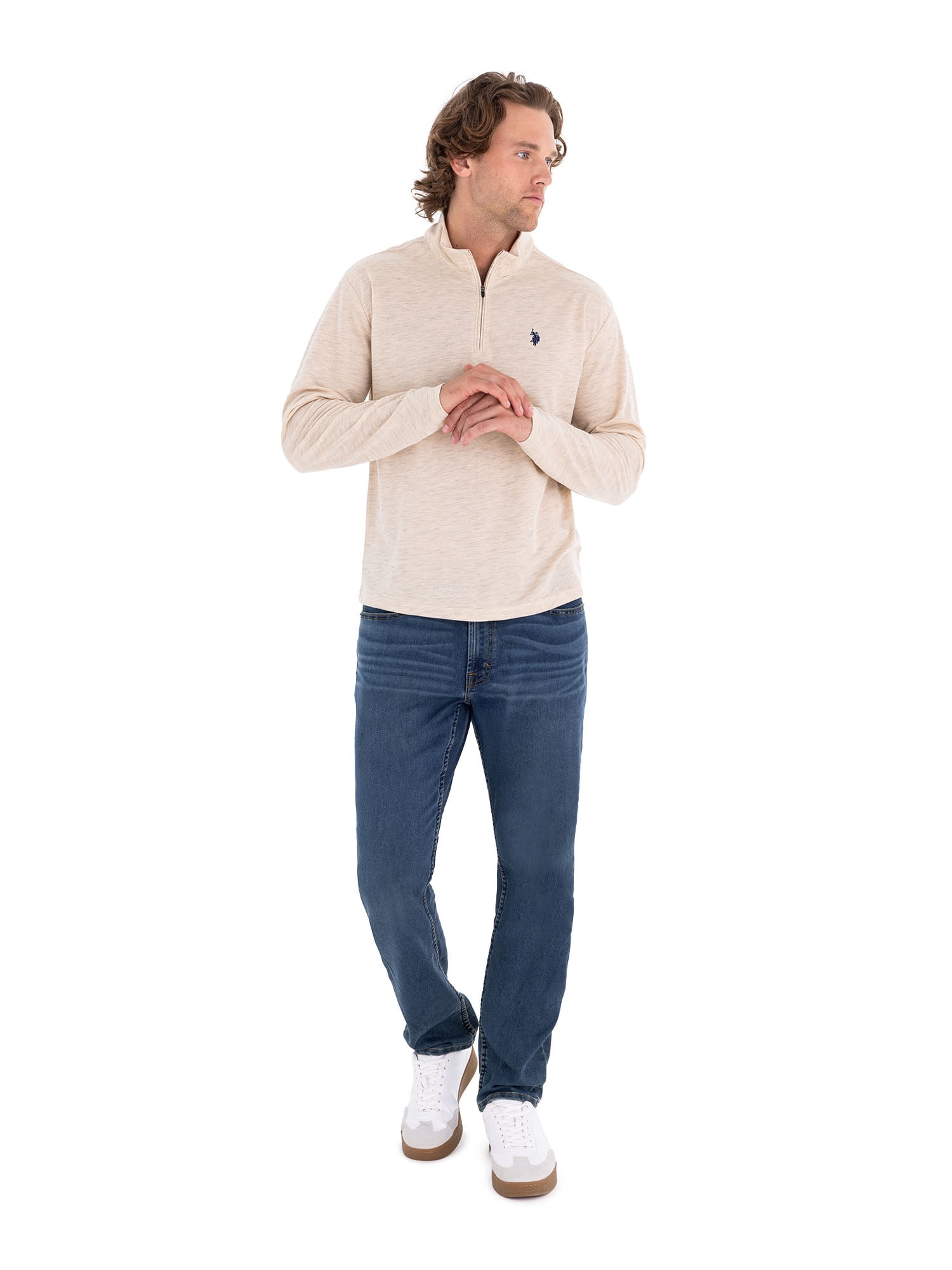 U.S. Polo Assn. Men's Luxe Quarter Zip Pullover