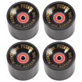 thumbnail image 1 of PUENTE 4 Pcs/ensemble Roues de Planche à Roulettes Cruiser Roues PU Longues Roues de Planche Cruiser avec Roulements ABEC-9, 4*Roues de Planche à Roulettes, Noir & Rouge, 1 of 8
