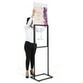 thumbnail image 4 of M&T Displays Metal Eco Info Board, Black 18x24 Inches Slide-In Poster Sign Holder 1 Tier Double Sided Floor Standing Pedestal Advertising Display with Backing and Anti-Glare Lens, 4 of 8