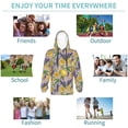 thumbnail image 5 of Lsque Lavender Flowers Patten Youth Hoodie Sweatshirt Pullover with Kangaroo Pocket Boys and Girls Hoodie Warm Hoodie for Kids-Small, 5 of 6