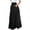 Black, variant on RKSTN Skirts for Women2024 Fashion Spring Summer Belt Zipper High Waist Solid Color Maxi Skirt Retro Pleated A-Line Flowy Long Skirt