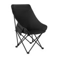 thumbnail image 1 of Asiento plegable para la silla para acampar con bolsillo de almacenamiento, taburete sin liso, silla de pesca para patio trasero, picnic, campamento, Negro, 1 of 8