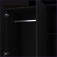 thumbnail image 6 of Armoire Haddam Modern Bedroom Storage | Black | Engineered Wood, 6 of 7