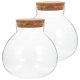 thumbnail image 2 of ColoMX Botella de vidrio de terrario transparente de 2 piezas Microlandscape Jar de vidrio Ecológico Botella ecológica, 2 of 7