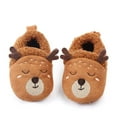 thumbnail image 6 of NOLDARES Girls Cute Cartoon Slippers with Memory Foam Kids Plush Warm Winter House Shoes(Brown,6), 6 of 8