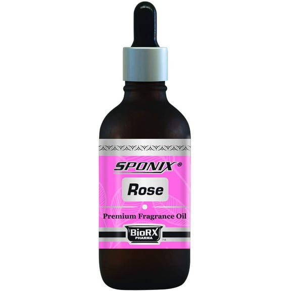 Rose Fragrance Oil 1 oz (30 ml) Aromatherapy - 100% Pure Organic Aromatic Premium Essential Scented Perfume Oil by Sponix Made in USA