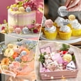 thumbnail image 4 of 45Pcs Happy Birthday Cake Toppers, Mirror Acrylic Cupcake Toppers 3 Multi-shape & 3 Different Color Custom Cupcake Picks for Birthday Party Anniversary Pastries Decorations, 4 of 9