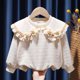 thumbnail image 3 of Suéter de felpa para niñas, suéter informal de cuello redondo a la moda para bebés de otoño, sudadera cálida de princesa para invierno, chaqueta para niños de 0 a 6 años, 3 of 5