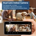 thumbnail image 3 of Cámara de seguridad interior Kinnkall con pantalla de 1,5 pulgadas con seguimiento de movimiento PTZ, 3 of 7