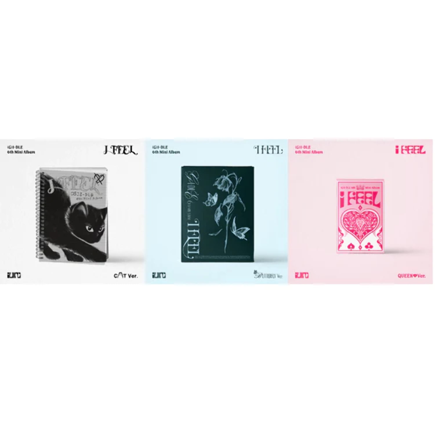 (G)I-DLE gidle I FEEL 新品未開封 3形態セット Queen G)I-DLE gidle I FEEL 新品未開封 3形態セット Queen