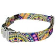 thumbnail image 3 of Country Brook Petz® Premium Yellow Boho Mandala Dog Collar and Leash, Medium, 3 of 6