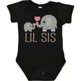 thumbnail image 3 of Inktastic Little Sister Elephant Girls Baby Bodysuit, 3 of 5