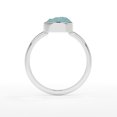 thumbnail image 4 of Natural Aquamarine Rough Shape Rings in Sterling Silver for Women, March Birthstone Jewelry for Her Birthday, Wedding Anniversary, Christmas, Mothers Day, 4 of 7