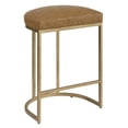thumbnail image 6 of Bowery Hill Faux Leather Camel Counter Stool Rectangular 26.25"H Unassembled, 6 of 9