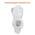 thumbnail image 4 of WinZo WZ5035 Elongated One Piece Toilet 17.25 inches Comfort Tall Toilet Single 1.28 GPF Front Flush Soft Closing Seat,White 12"Rough-in, 4 of 5