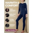 thumbnail image 5 of DAKIMOE Womens Thermal Underwear Sets Long Johns with Fleece Lined for Women Long Sleeve Shirt Crewneck Base Layer Pajama Top and Leggings Set for Women Cold Weather S-XL, 5 of 8