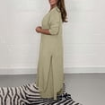 thumbnail image 4 of Kcodviy Ensemble Décontracté pour Femmes en Mousseline, Long, Coupe Ajustée, Manches, Pantalon, Deux Pièces, Pantalon de Survêtement en Polyester, Ensemble pour Femmes, 4 of 6