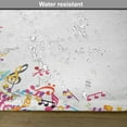 thumbnail image 6 of Ambesonne Music Place Mats Set of 4, Colorful Festival Frame, Standard Size, Multicolor, 6 of 6