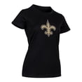 thumbnail image 3 of NFL Playera Aficionado Básica New Orleans Saints Negro para Mujer, Talla Chica, 3 of 5