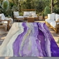 thumbnail image 3 of Fsddascl Purple Coastal Outdoor Rug for Patio/Deck/Porch, Non-Slip Large Area Rug 4 x 6 Ft, Summer Beach Nautical Abstract Art Indoor Outdoor Rugs Washable Area Rugs, Reversible Camping Rug Carpet, 3 of 5
