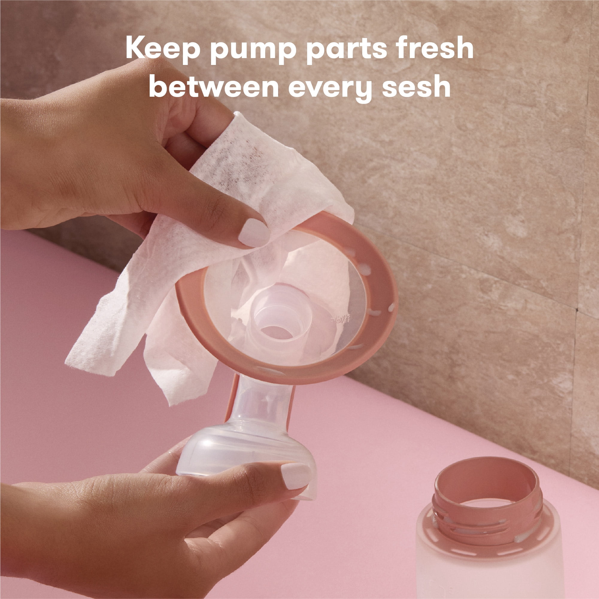 Frida Mom Breast Pump Wipes, Multi-Surface Cleaner, Removes Breastmilk Residue