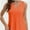 Orange, variant on Womens Tank Tops V Neck Summer Trendy Casual Loose Fit Flowy Sleeveless Shirts
