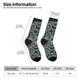 thumbnail image 2 of Logiee Indian Paisley 2 Print Adult Socks for Men & Women,Calf Socks, Ankle Socks,Boots Socks,Breathable Casual Sock,Unisex Crew Socks, 2 of 6