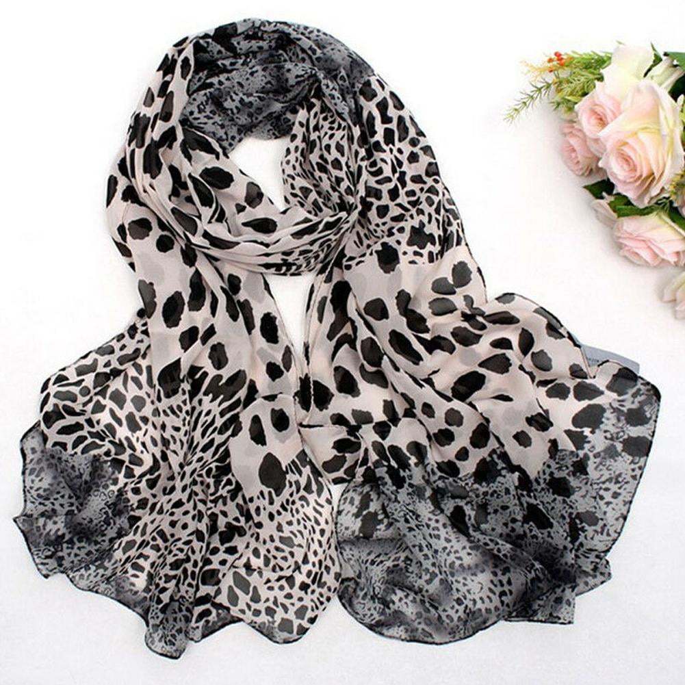 Elegant Scarf Women National Wind Sunscreen Fashion Leopard Print