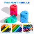 thumbnail image 3 of Pencil Sharpener, Furenl Electric Pencil Sharpener, Pencil Sharpeners With Lid – Compact Colored Handheld Sharpener For Class, And Home Use, 3 of 3