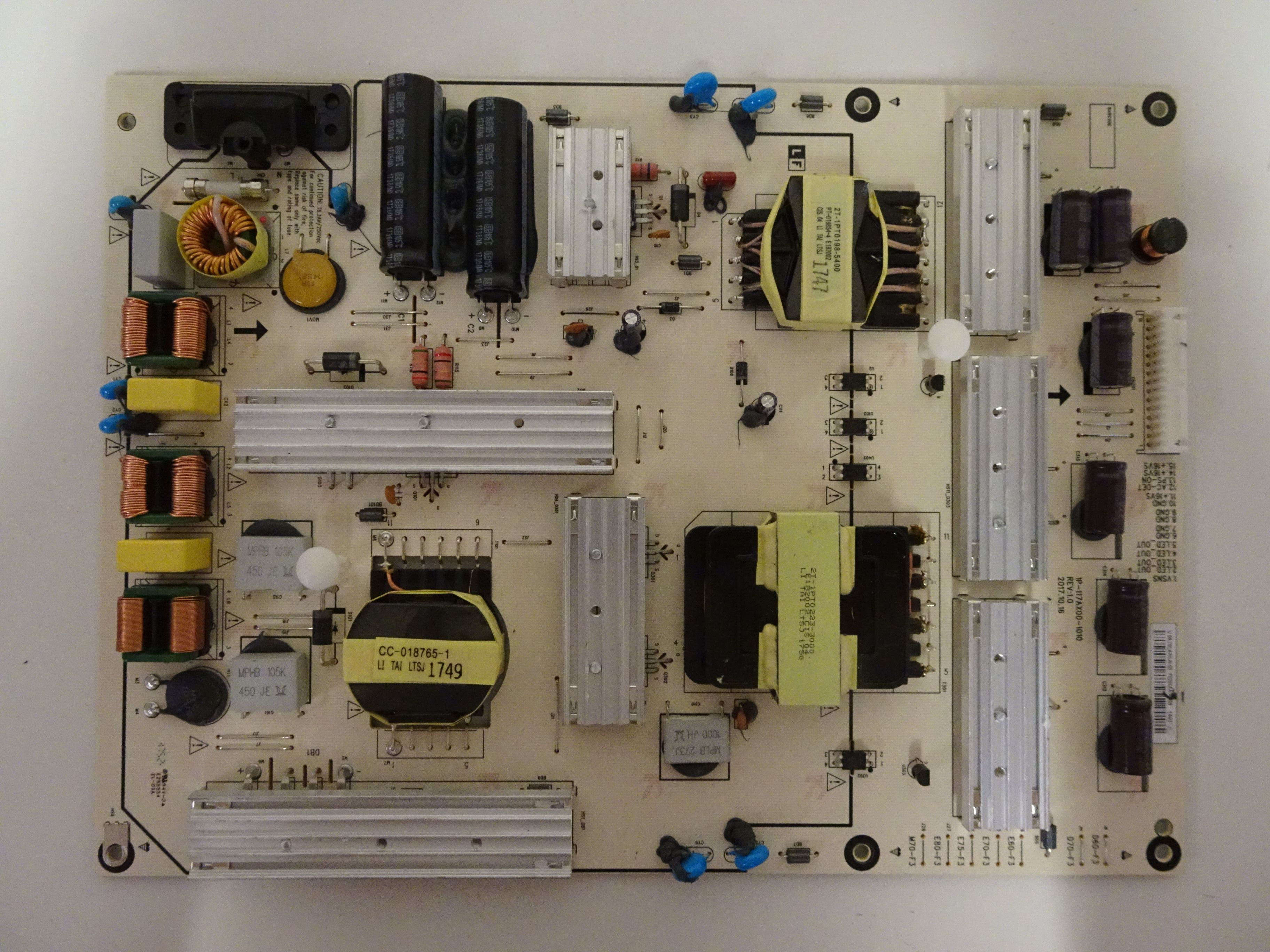 Blue T-CON Complete TV Repair Parts Kit -Version 2 Vizio D650I-B2 See Note!