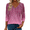 Pink XH370, variant on Zeagoo 3/4 Length Sleeve Womens Work Blouses V Neck Casual Fashion Tops