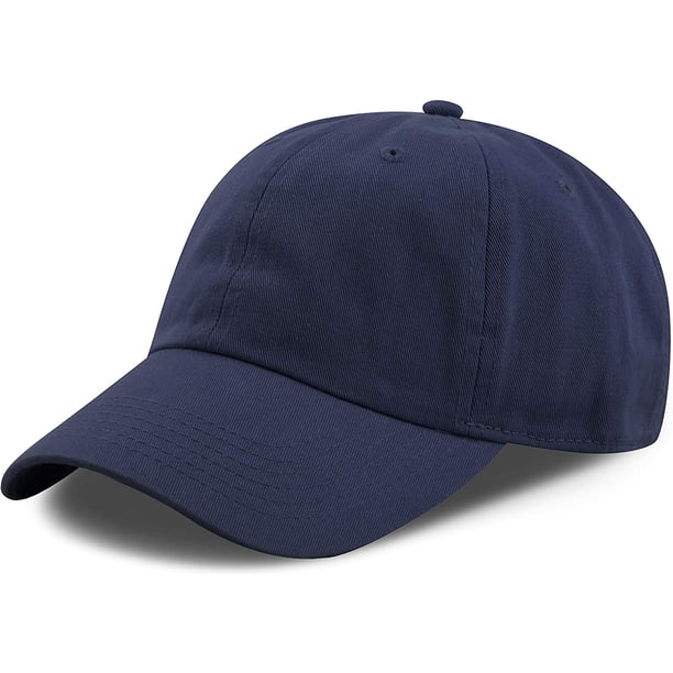 1 pieza Gorra de béisbol unisex para niños y adultos, de perfil bajo, lavada, transpirable, con visera protectora solar, circunferencia de cabeza grande, para exteriores