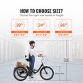 thumbnail image 6 of KFFKFF Mature Trike, 20 Inch Triple-Wheeled Cycle, Trio-Wheeled Cruiser, Carbon Steel Construct with Basket & Modifiable Saddle, Leisure Shopping Trikes for Elderly, Ladies, Gentlemen (Black), 6 of 9