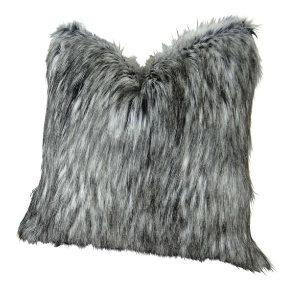Plutus 20 x 30 in. Double Sided Siberian Husky Handmade Throw Pillow - Gray - White & Black