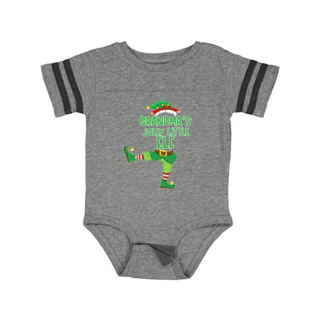 

Inktastic Christmas Grandma s Jolly Little Elf Gift Baby Boy or Baby Girl Bodysuit