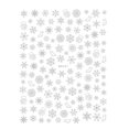 thumbnail image 2 of Kripyery 1 Sheet Luminous Self Adhesive Strong Stickiness Nail Sticker 3D Christmas Snowflake Themed Nail Art Manicure Nail Supplies, 2 of 8