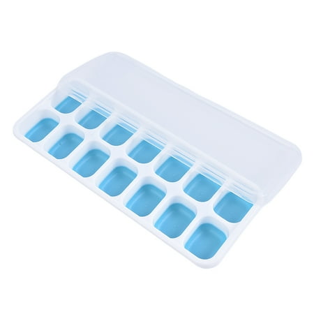

Silicone Ice Cube Tray Ices Jelly Maker Mold Trays with Lid for Whisky Cocktail