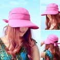 thumbnail image 2 of New Empty Top Travel Supply Fashion Visors Beach Hiking Foldable Cap Sun Hat Women Sunhat Bowknot Sunhat LIGHT PURPLE, 2 of 7