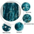 thumbnail image 5 of Dark Blue Marble Shower Curtains Turquoise Gold Foil Texture Abstract Ocean Ink Art Shower Curtain Sets with Hooks Waterproof Fabric for Bathroom Bathtub Decor, 36x72 Inch, 5 of 6