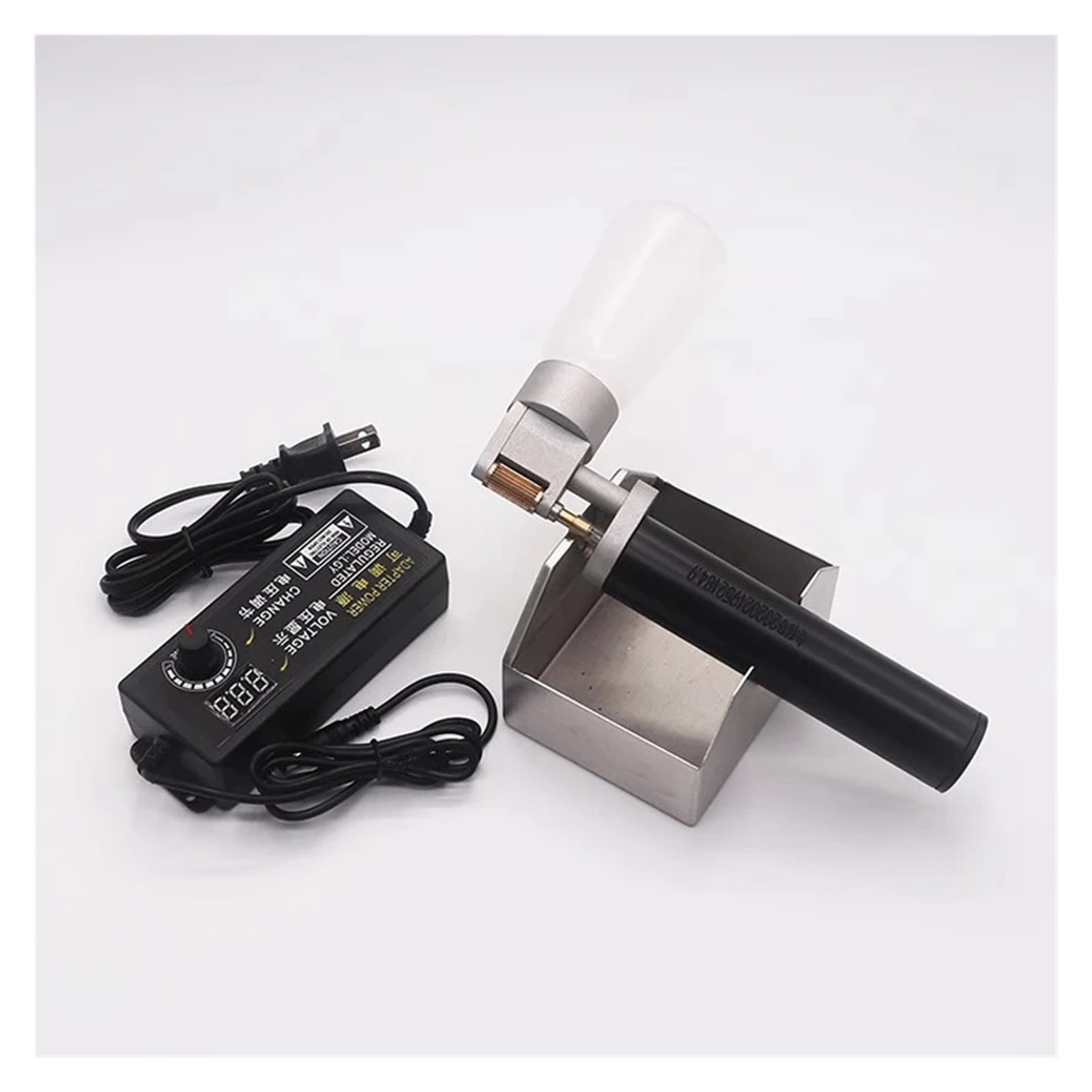 AC 120W Handheld Oil Edger Electric Leather Edge Oil Box, Manual hed Leather Products Side Oil Tool