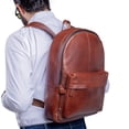 thumbnail image 4 of Castelli mochila cuero hombre resistente laptop 18 compartimentos acolchada, 4 of 5