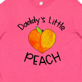 thumbnail image 4 of Inktastic Daddy's Little Peach Cute Peach Heart Youth T-Shirt, 4 of 5