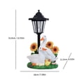 thumbnail image 3 of Christmas Resin Solar Goose Light - Glowing Porch Garden Statue Decor for Holiday Parties, Warm LED Indoor Outdoor Figurine Ornament for Mantel, Yard, 3 of 6