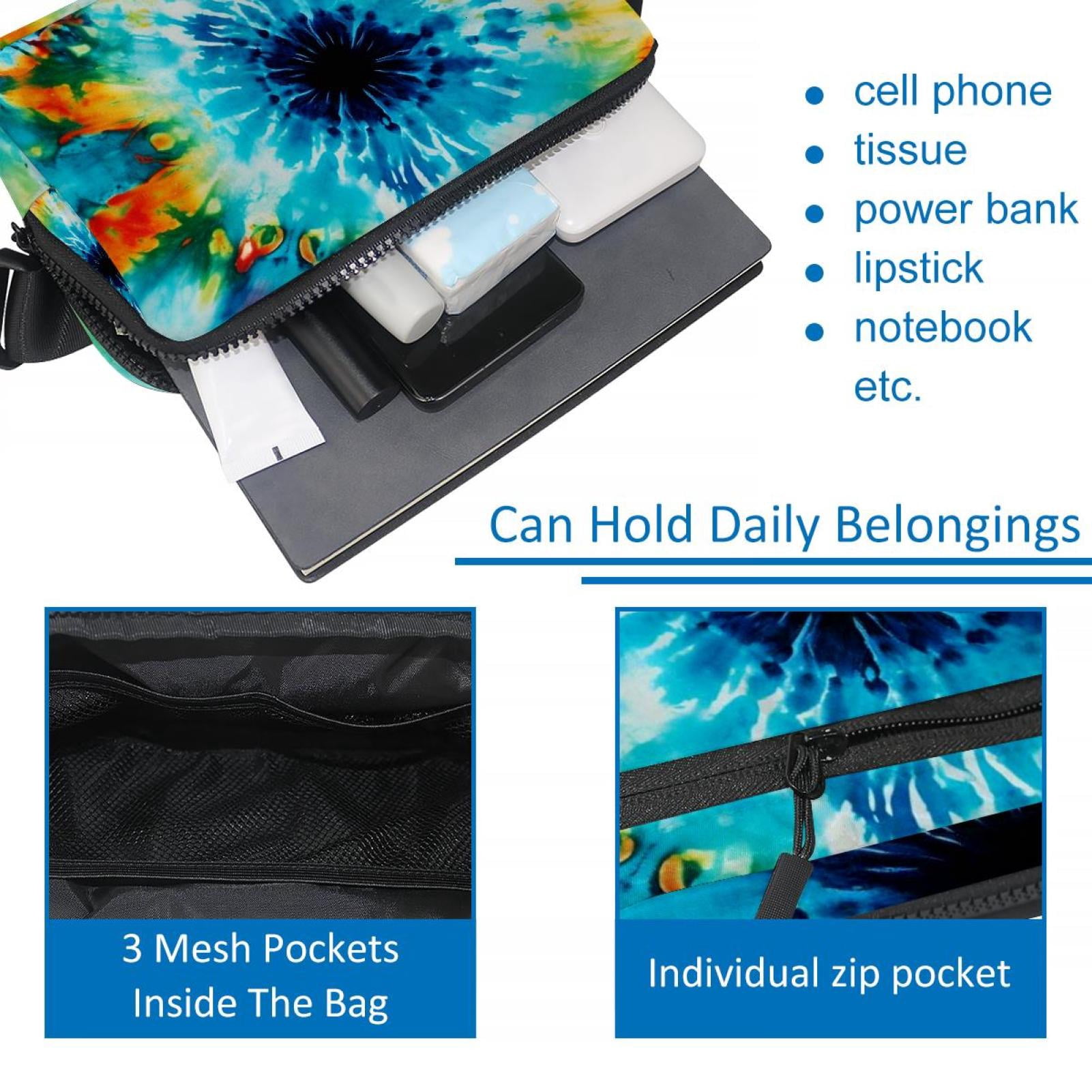 Tie-dye Lightweight Adjustable Waist Pack with Extension Strap - Unisex Running Belt Fanny Pack