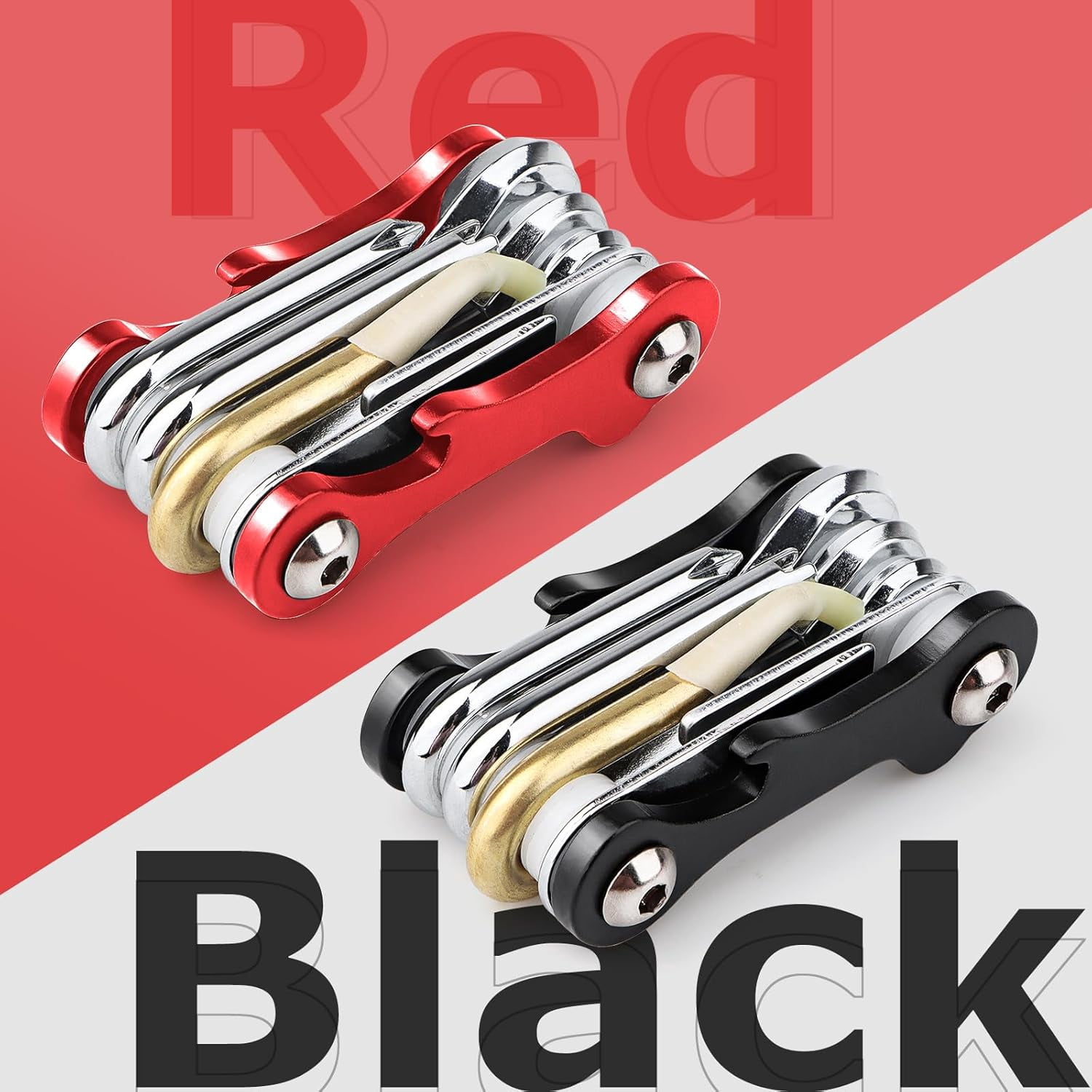 ABCISI Scuba Multi-Tool, Sturdy Mini Compact 8-in-1 Stainless Steel Diving Dive Tools, Multifunctional Portable Repair Set for Repairing & Adjusting Diver Gears, Black