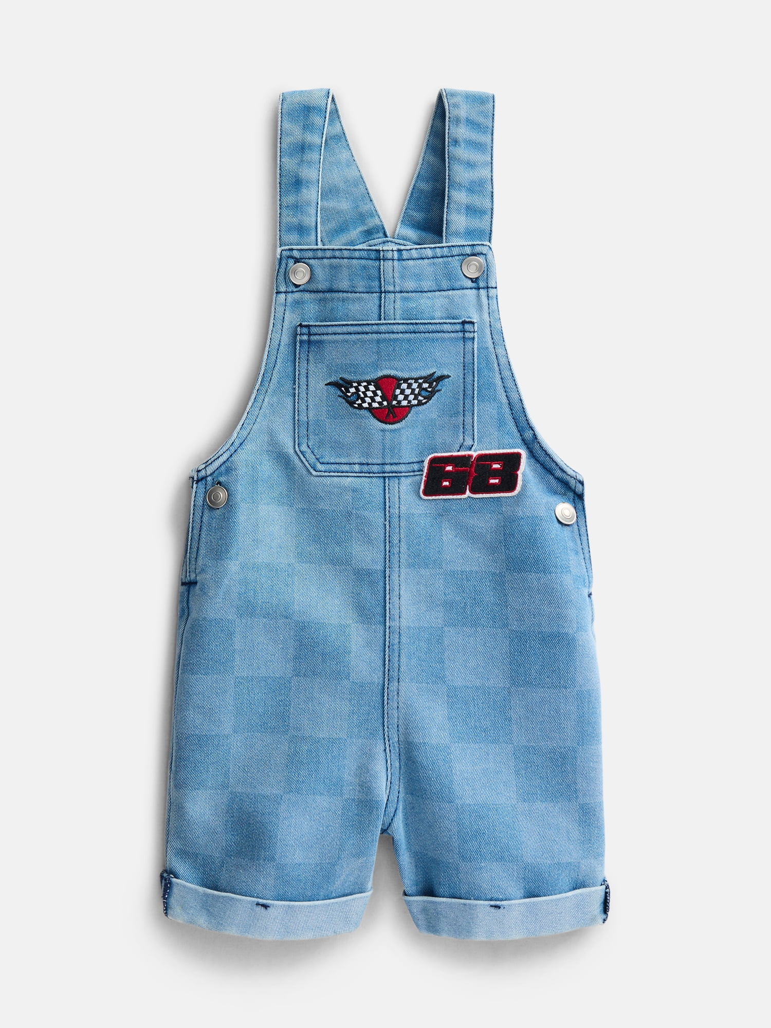 Hot Wheels Toddler Boys T-Shirt and Cotton Shortalls Set, 2 Piece, Sizes 12M-5T