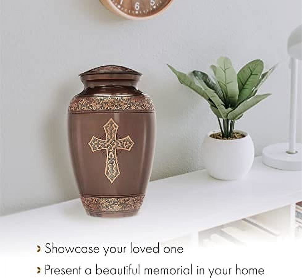 Blue Cross Urns for Cremation Ashes Large Urn XL or Small Keepsake Urns for Human Ashes & Urns for Human Ashes for Home or Burial Small Urns for Human Ashes